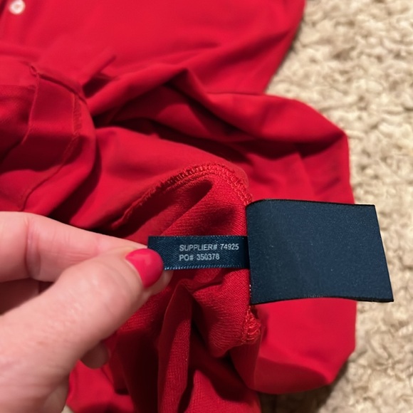 Polo Ralph Lauren Red Big Pony Polo Dress Size Medium - Picture 6 of 10